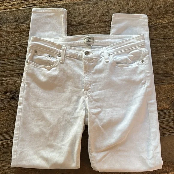 J.Crew 8” Toothpick White Jeans - Picture 4 of 11